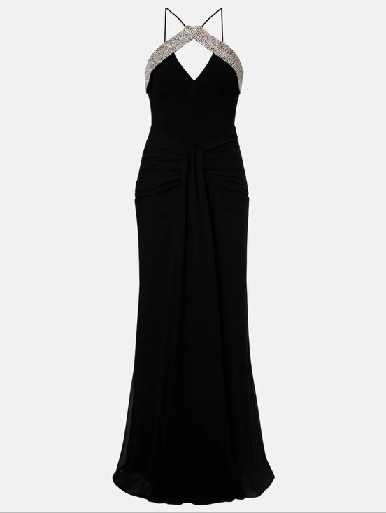 Rebecca Vallance Dresses & Skirts - Rebecca Valance Astros Embellished Draped Gown **Current Season**